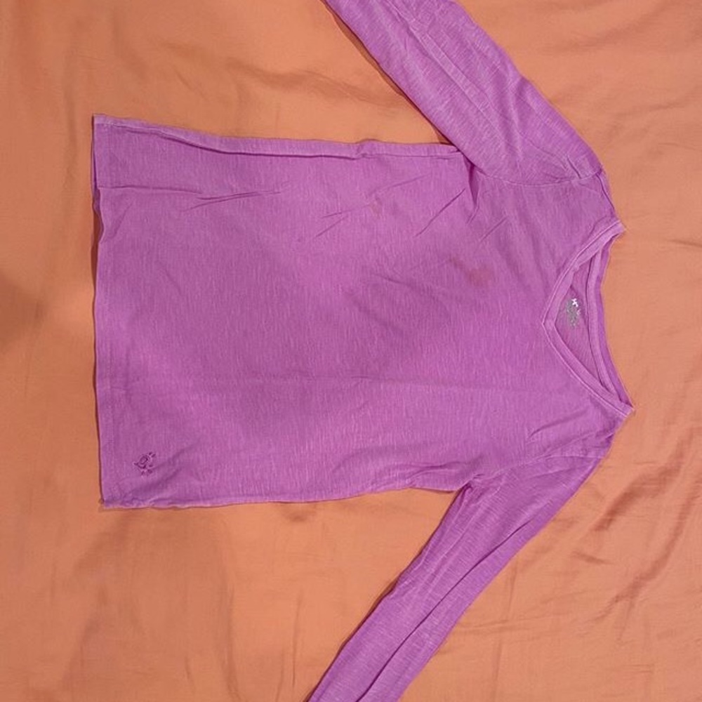 Girls Purple Justice Long Sleeve Shirt